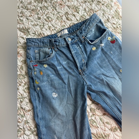 We the free free people embroidered fruit jeans - Picture 3 of 7